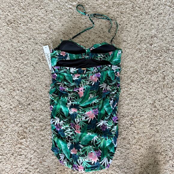 NICOLE MILLER STUDIO Womens One Piece Swimsuit Bathing Suit Medium Floral NEW - Picture 8 of 8